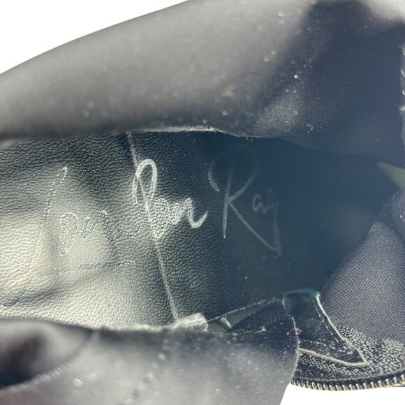 London Rag Tokens Boot SZ 8 Women's Black Stiletto Ankle Boots Pointed Toe Zip - Picture 14 of 14